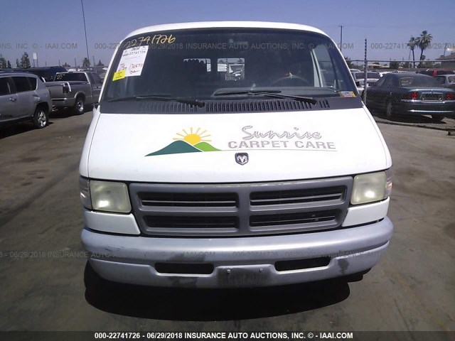 2B7HB21Z0SK507570 - 1995 DODGE RAM VAN B2500 WHITE photo 6