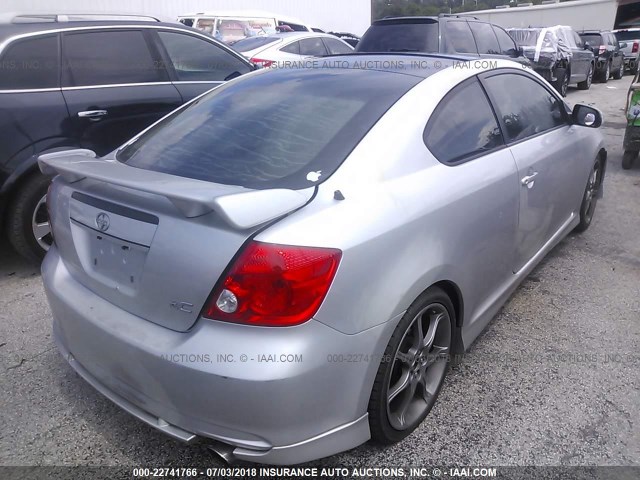JTKDE177X60102418 - 2006 TOYOTA SCION TC 银色 照片 4