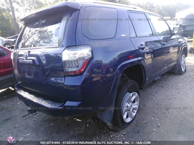 JTEBU5JR4E5170455 - 2014 TOYOTA 4RUNNER SR5/LIMITED/TRAIL BLUE photo 4