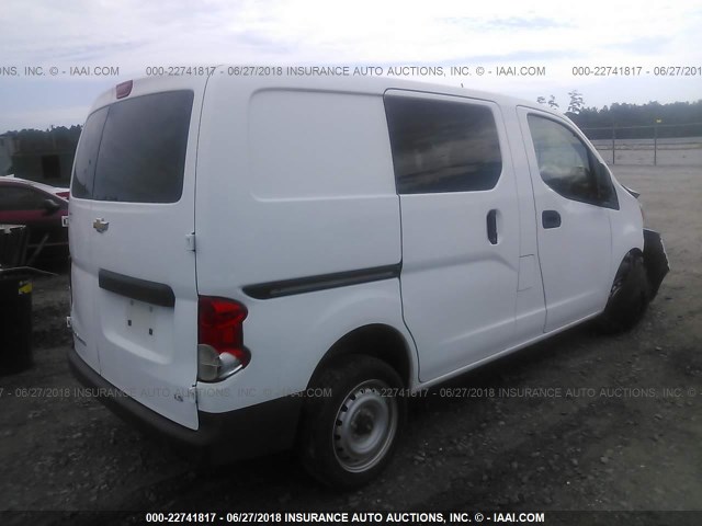 3N63M0YN5FK694720 - 2015 CHEVROLET CITY EXPRESS LS WHITE photo 4