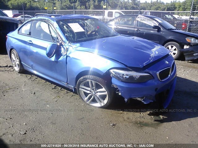 WBA2F9C50HV664507 - 2017 BMW 230I BLUE photo 1