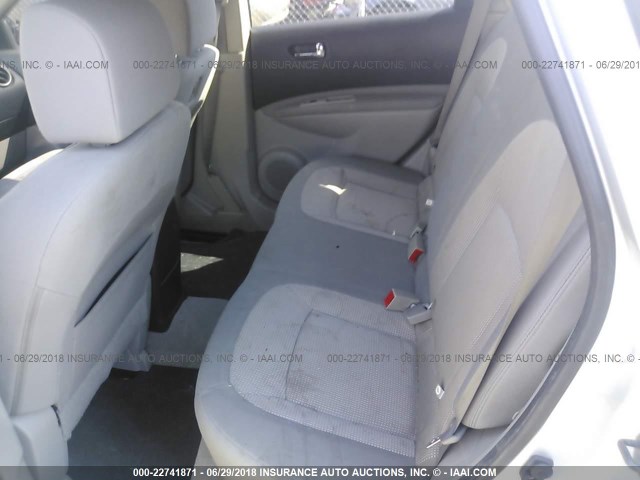 JN8AS5MT3BW150141 - 2011 NISSAN ROGUE S/SV/KROM SILVER photo 8