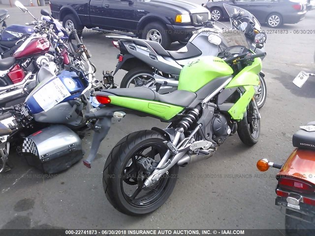 JKAEXEC129DA32700 - 2009 KAWASAKI EX650 C GREEN photo 4