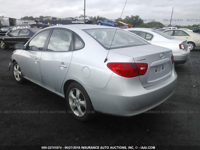 KMHDU46D57U094589 - 2007 HYUNDAI ELANTRA GLS/SE/LIMITED SILVER photo 3