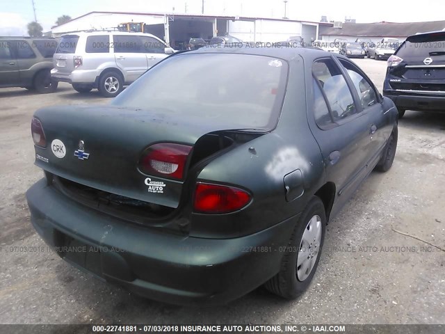 1G1JC524327443268 - 2002 CHEVROLET CAVALIER CNG GREEN photo 4