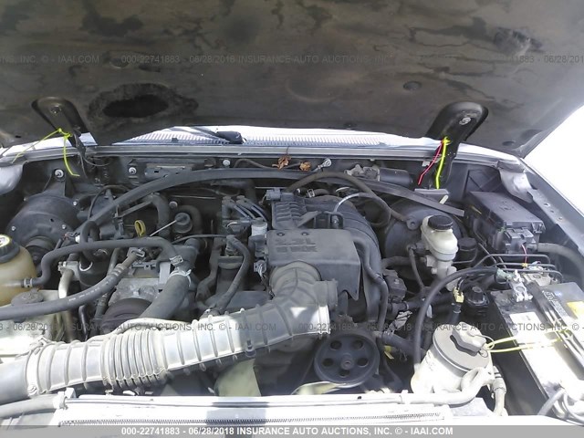 4F4YR12D36PM01290 - 2006 MAZDA B2300 GRAY photo 10