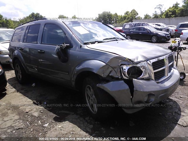 1D8HB48P57F559333 - 2007 DODGE DURANGO SLT GRAY photo 1