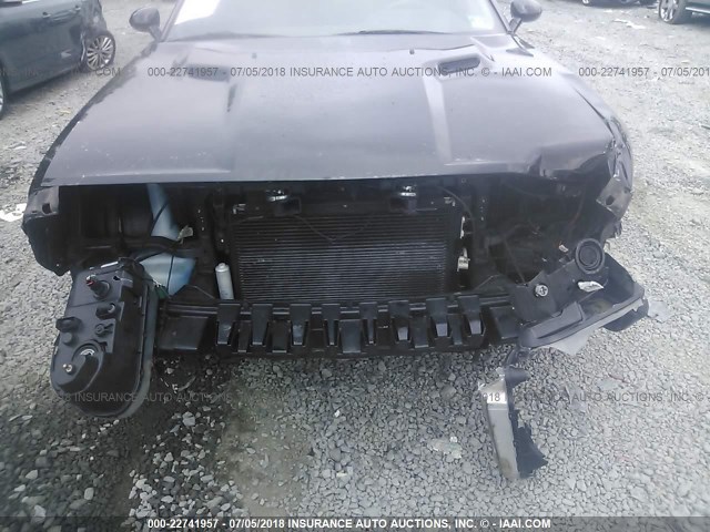 2C3CDYAG0CH293608 - 2012 DODGE CHALLENGER SXT BLACK photo 6