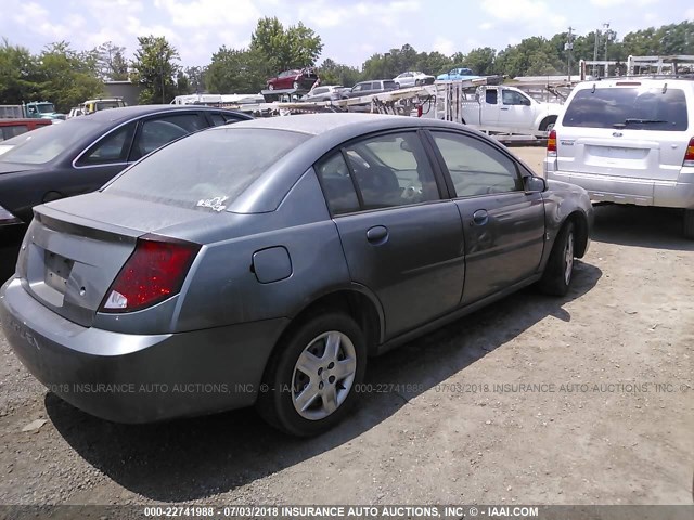 1G8AJ55F46Z145584 - 2006 SATURN ION LEVEL 2 GRAY photo 4