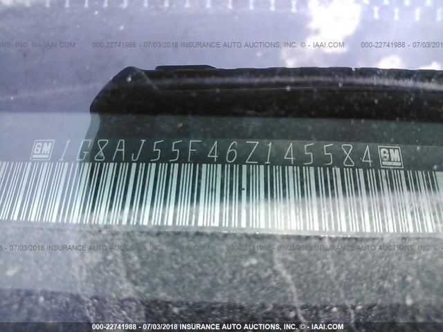 1G8AJ55F46Z145584 - 2006 SATURN ION LEVEL 2 Boz foto 9