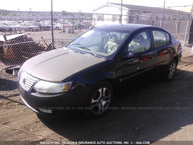 1G8AL54F15Z101262 - 2005 SATURN ION LEVEL 3 BLACK photo 2