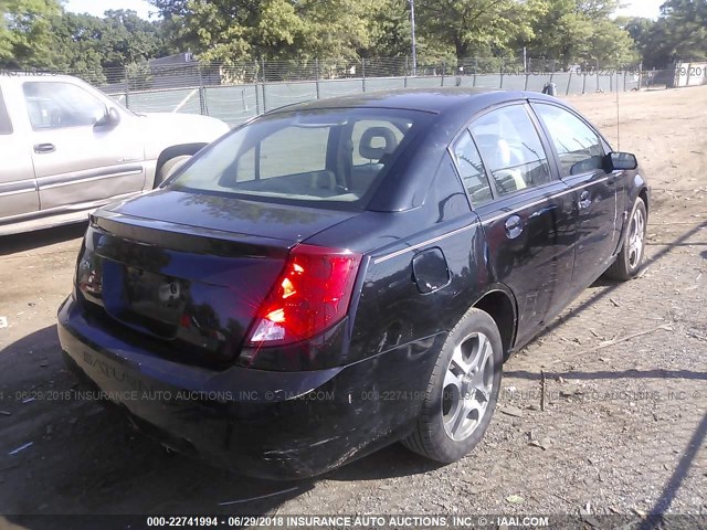 1G8AL54F15Z101262 - 2005 SATURN ION LEVEL 3 BLACK photo 4