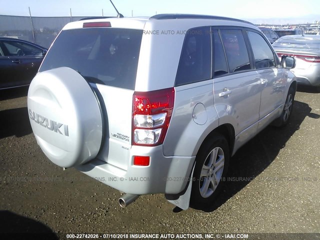 JS3TD947174200659 - 2007 SUZUKI GRAND VITARA LUXURY SILVER photo 4