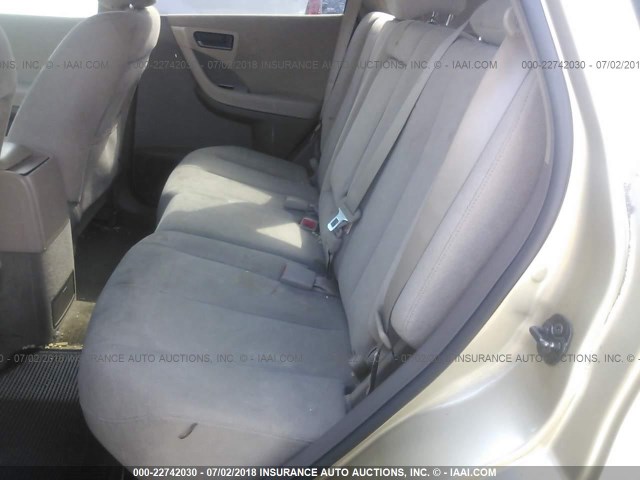 JN8AZ08W63W214760 - 2003 NISSAN MURANO SL/SE GOLD photo 8