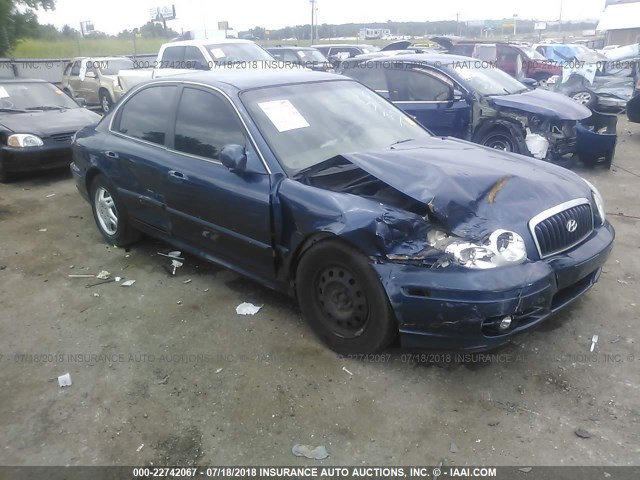 KMHWF25S55A153260 - 2005 HYUNDAI SONATA GL BLUE photo 1