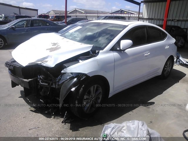 5NPD84LF3JH332164 - 2018 HYUNDAI ELANTRA SEL/VALUE/LIMITED WHITE photo 2