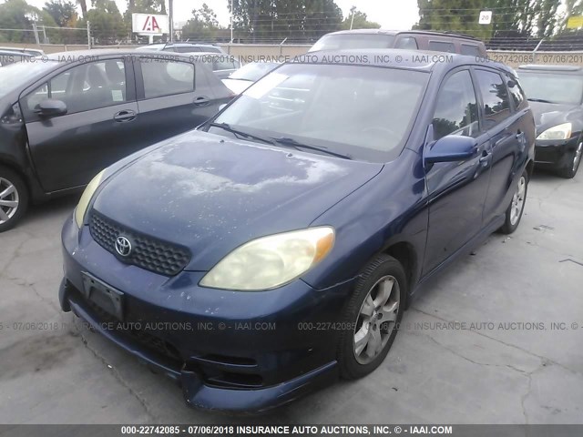 2T1KR32E63C031448 - 2003 TOYOTA COROLLA MATRIX XR BLUE photo 2