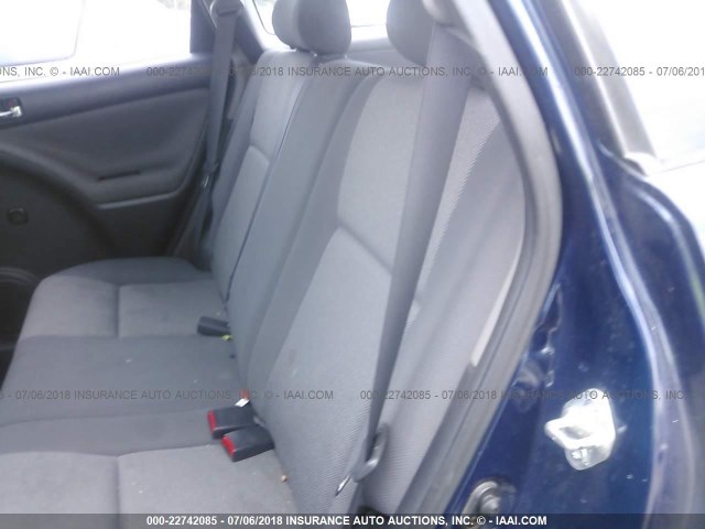 2T1KR32E63C031448 - 2003 TOYOTA COROLLA MATRIX XR BLUE photo 8