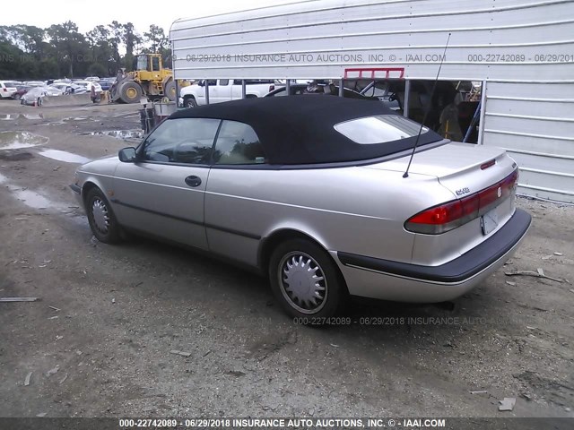 YS3DD78B1T7010612 - 1996 SAAB 900 S SILVER photo 3