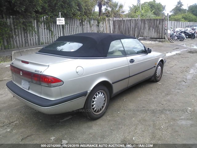 YS3DD78B1T7010612 - 1996 SAAB 900 S SILVER photo 4