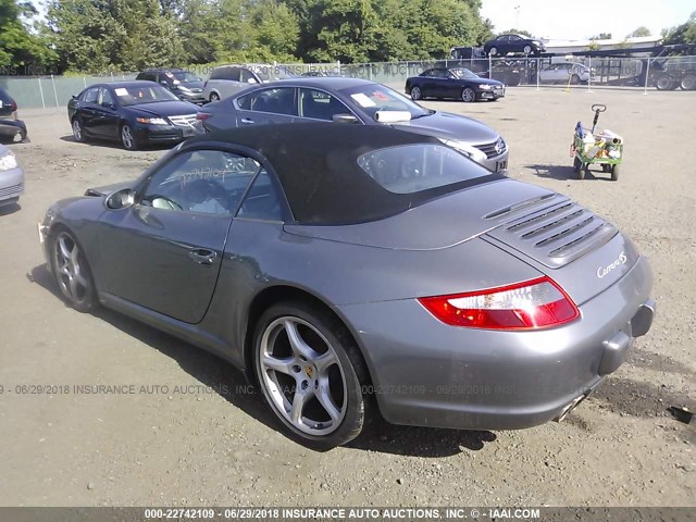 WP0CB29998S776082 - 2008 PORSCHE 911 CARRERA S CABRIOLET GRAY photo 3