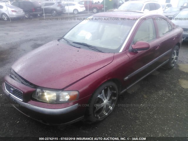 YV1RS58D532263285 - 2003 VOLVO S60 2.4T BURGUNDY photo 2