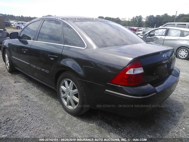 1FAHP25115G146391 - 2005 FORD FIVE HUNDRED LIMITED BLACK photo 3