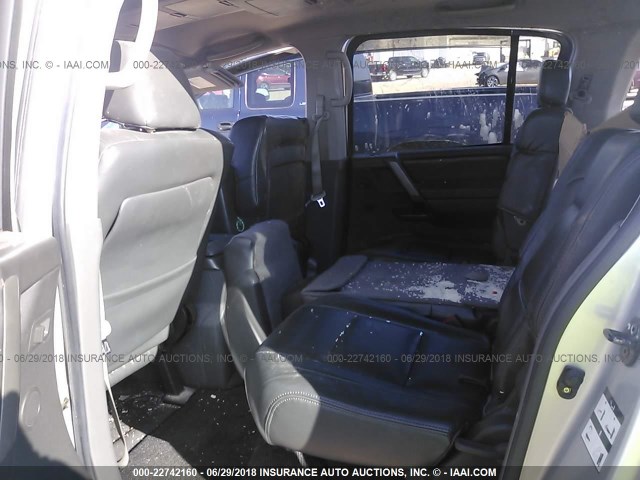 5N1AA08B15N727371 - 2005 NISSAN ARMADA SE/LE SILVER photo 8