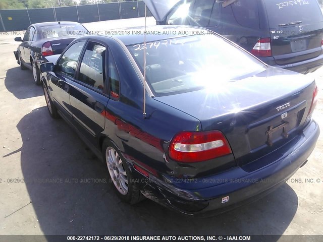 YV1VS27514F053817 - 2004 VOLVO S40 1.9T BLUE photo 3