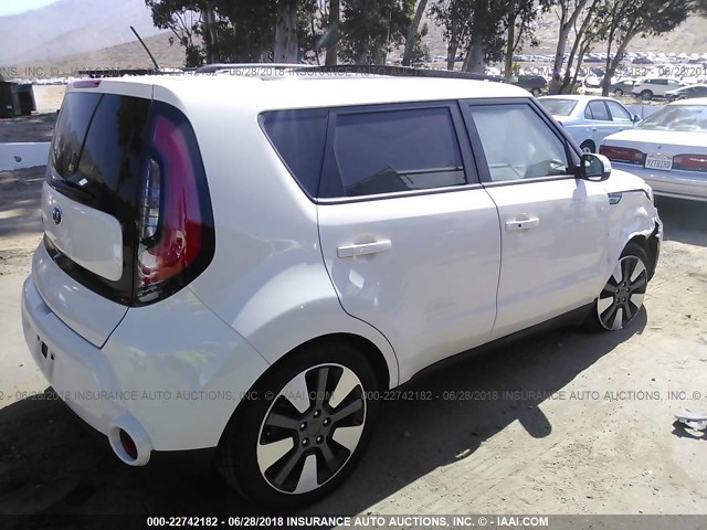 KNDJX3A52G7242754 - 2016 KIA SOUL ! WHITE photo 4