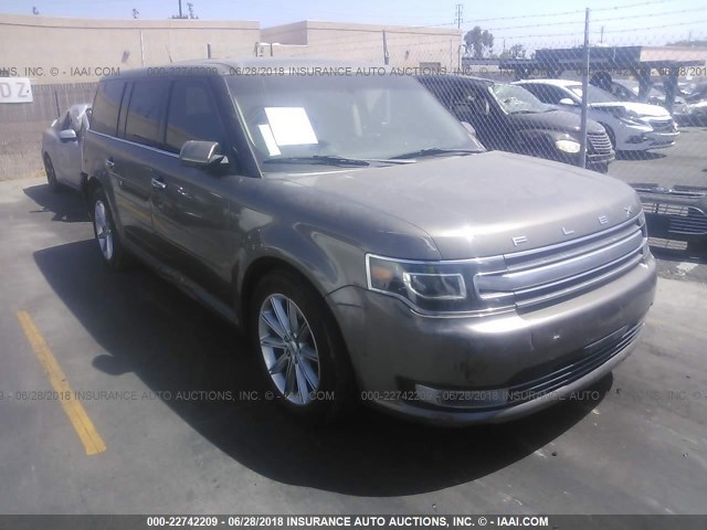 2FMGK5D8XDBD01297 - 2013 FORD FLEX LIMITED Champagne photo 1