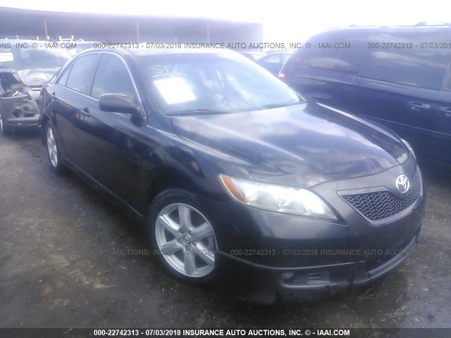 4T1BE46K68U214209 - 2008 TOYOTA CAMRY CE/LE/XLE/SE BLACK photo 1