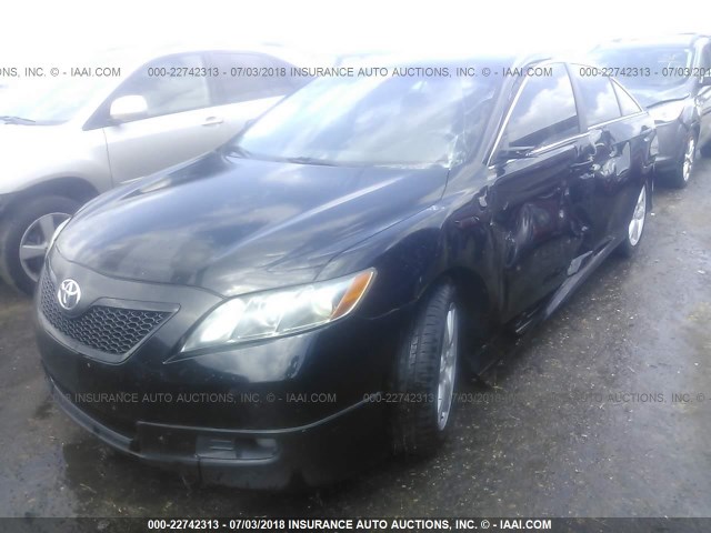 4T1BE46K68U214209 - 2008 TOYOTA CAMRY CE/LE/XLE/SE BLACK photo 2