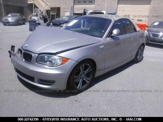 WBAUL73518VE88706 - 2008 BMW 128 I GRAY photo 2