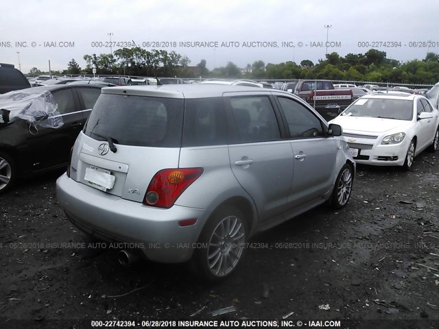 JTKKT624350100791 - 2005 TOYOTA SCION XA ვერცხლისფერი ფოტო 4