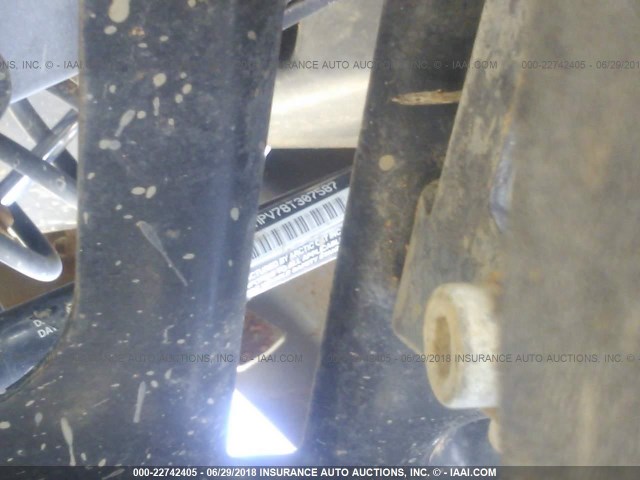 4UF08MPV78T307587 - 2008 ARCTIC CAT PROWLER ვერცხლისფერი ფოტო 9