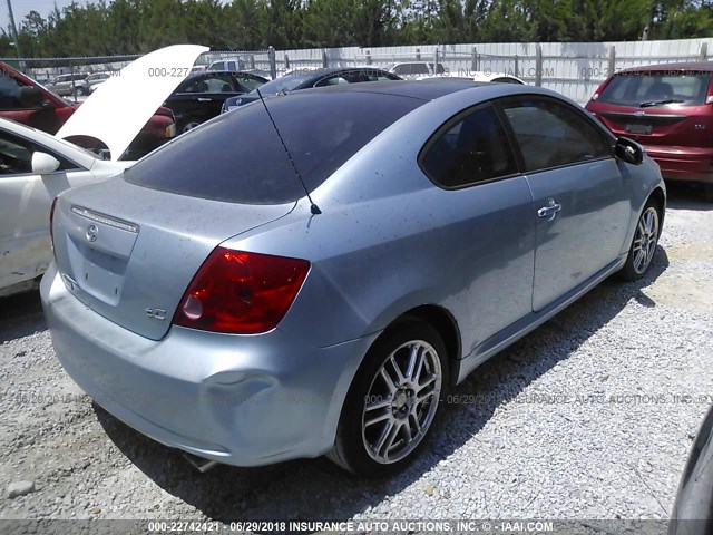 JTKDE177450041615 - 2005 TOYOTA SCION TC 蓝色 照片 4