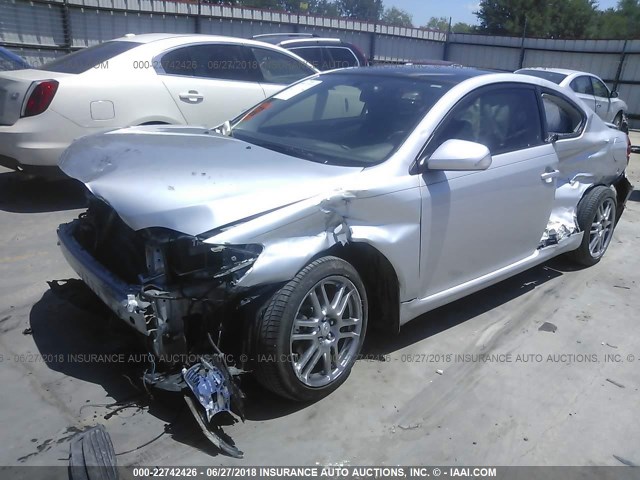 JTKDE167770157881 - 2007 TOYOTA SCION TC 银色 照片 2