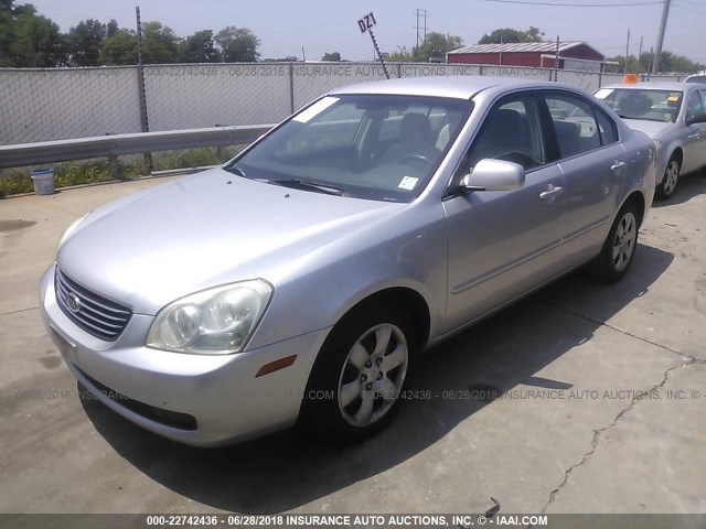 KNAGE123575145803 - 2007 KIA OPTIMA LX/EX SILVER photo 2