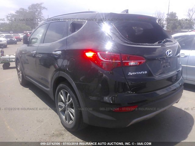 5XYZUDLA5EG149996 - 2014 HYUNDAI SANTA FE SPORT  BLACK photo 3