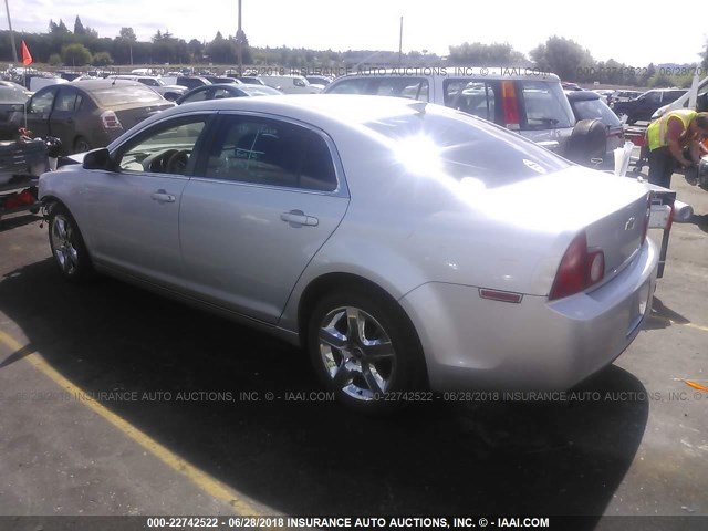 1G1ZC5EB8AF255976 - 2010 CHEVROLET MALIBU 1LT SILVER photo 3