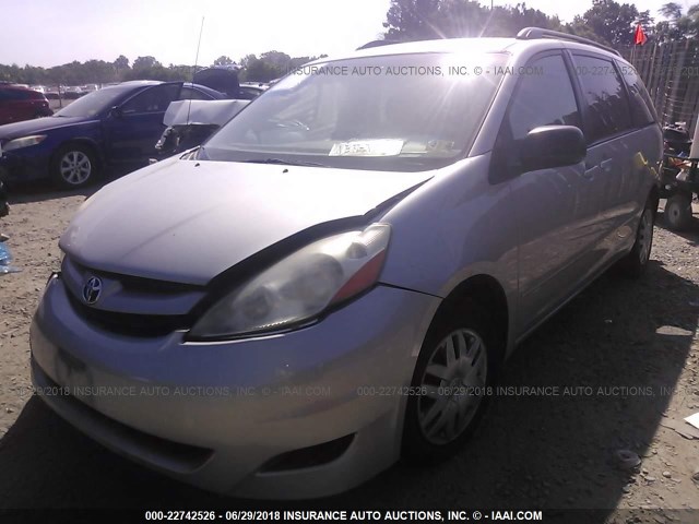 5TDZK23C08S116455 - 2008 TOYOTA SIENNA CE/LE BEIGE photo 2