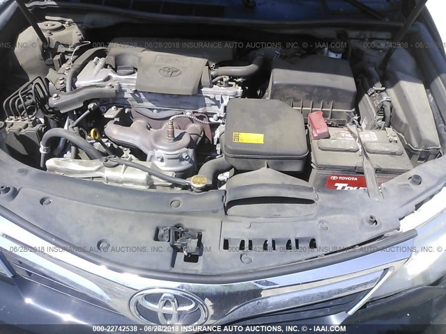 4T1BF1FK5CU038225 - 2012 TOYOTA CAMRY SE/LE/XLE BLACK photo 10