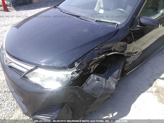4T1BF1FK5CU038225 - 2012 TOYOTA CAMRY SE/LE/XLE BLACK photo 6