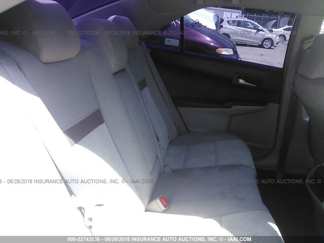 4T1BF1FK5CU038225 - 2012 TOYOTA CAMRY SE/LE/XLE BLACK photo 8