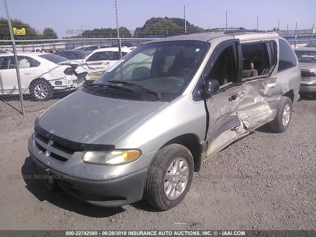 2B4GP44G7YR784765 - 2000 DODGE GRAND CARAVAN SE/SPORT GRAY photo 2