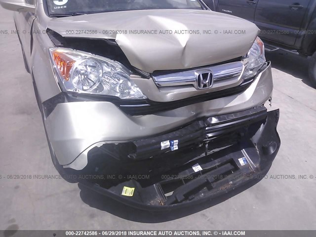 5J6RE38748L007761 - 2008 HONDA CR-V EXL GOLD photo 6