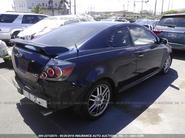 JTKDE167380232478 - 2008 TOYOTA SCION TC 蓝色 照片 4