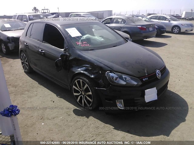 WVWGD7AJ9CW026262 - 2012 VOLKSWAGEN GTI BLACK photo 1