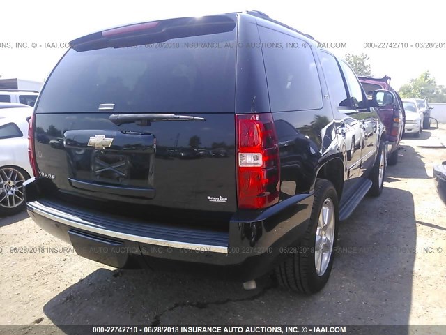 1GNFC33J59R289822 - 2009 CHEVROLET TAHOE C1500 LTZ BLACK photo 4